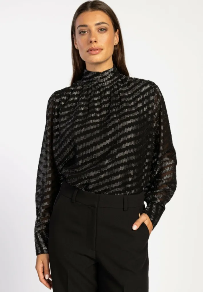 AAIKO Party Collection | Blouses<Quinty Blouse Zwart