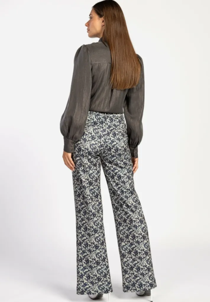 AAIKO Broeken<Sadi Blurry Broek Groen