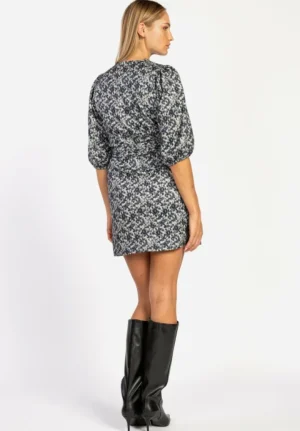 AAIKO Jurken<Semira Blurry Jurk Groen