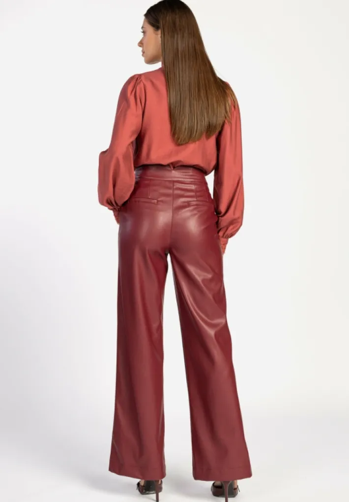 AAIKO Party Collection | Broeken<Sonja Broek Bordeaux