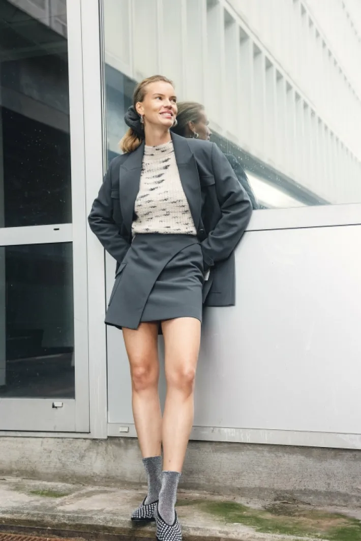 AAIKO Rokken | Suits<Valery Rok Grijs/Groen