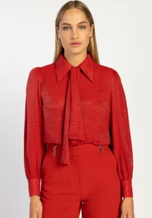AAIKO Blouses<Veronne Tie Blouse Rood
