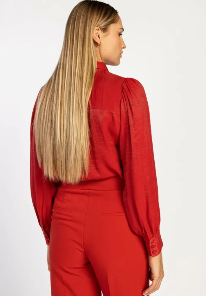 AAIKO Blouses<Veronne Tie Blouse Rood