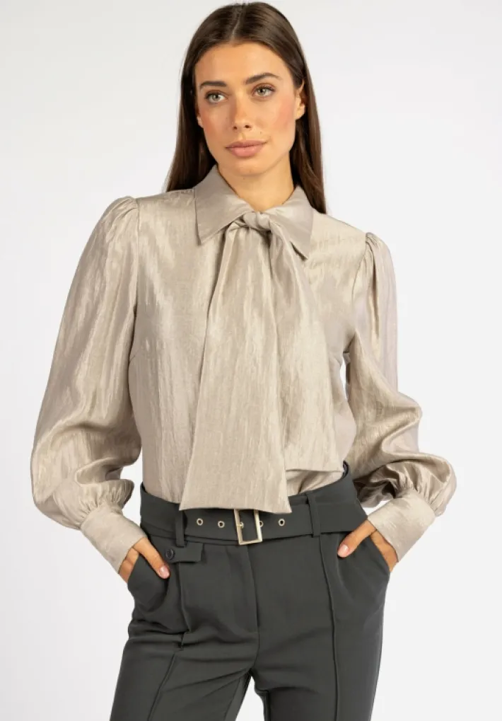AAIKO Blouses<Veronne Tie Blouse Zand
