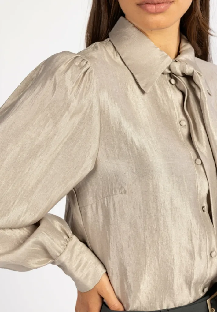 AAIKO Blouses<Veronne Tie Blouse Zand
