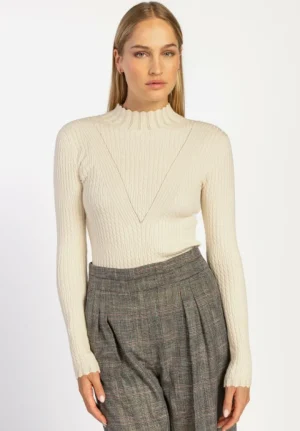 AAIKO Tops | Knitwear<Vida Top Cream
