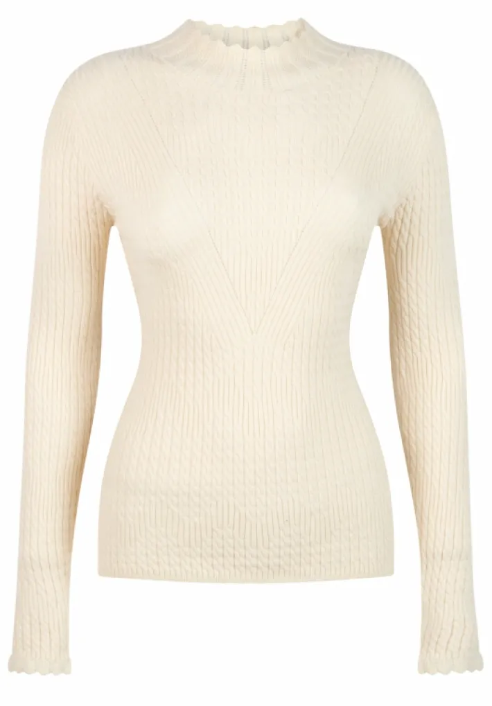AAIKO Tops | Knitwear<Vida Top Cream