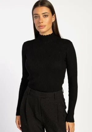 AAIKO Tops | Knitwear<Vida Top Zwart