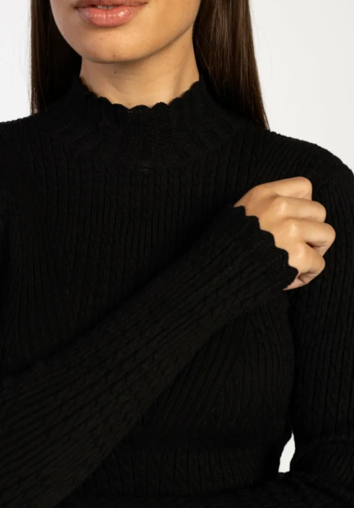 AAIKO Tops | Knitwear<Vida Top Zwart