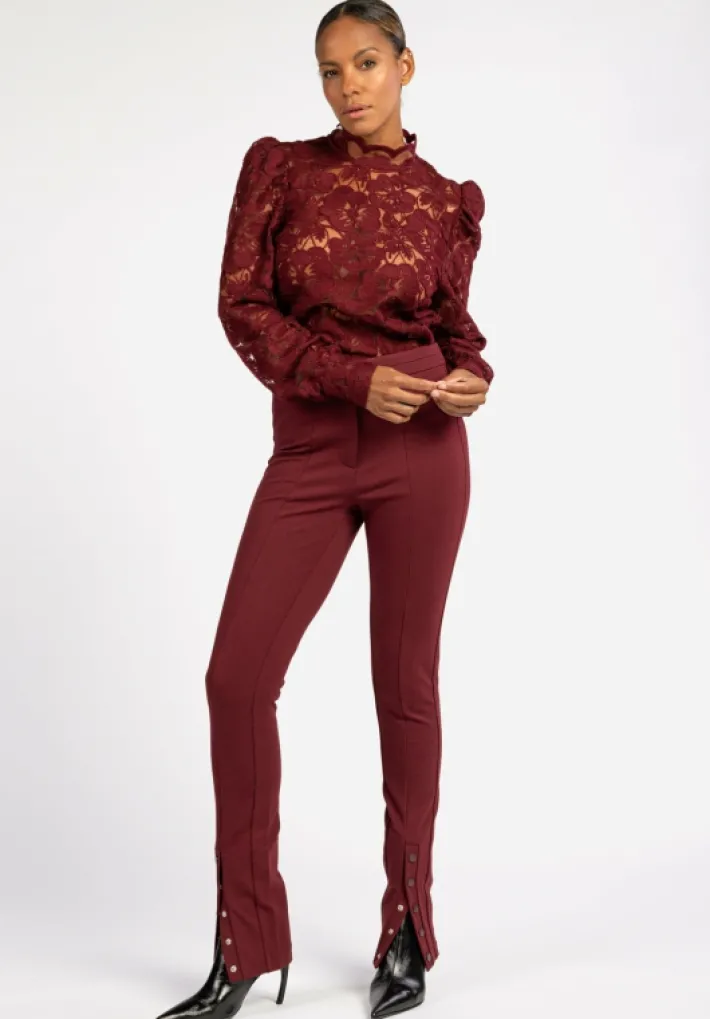 AAIKO Broeken<Wendy Broek Bordeaux