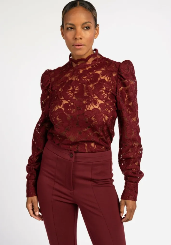AAIKO Broeken<Wendy Broek Bordeaux