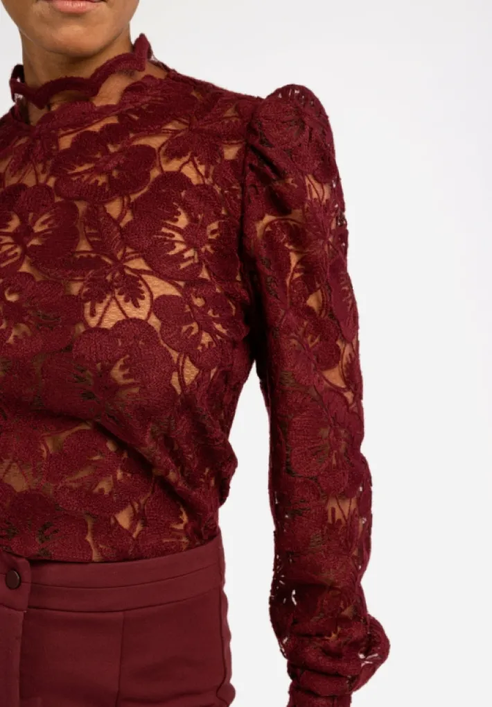 AAIKO Broeken<Wendy Broek Bordeaux