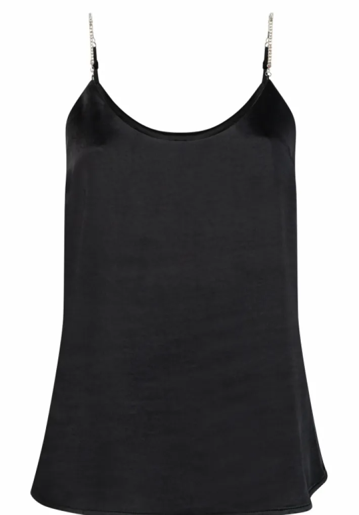 AAIKO Party Collection | Tops<Zora Strass Top Zwart